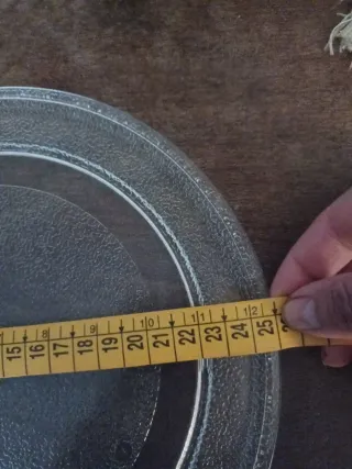 Plato de microondas de cristal