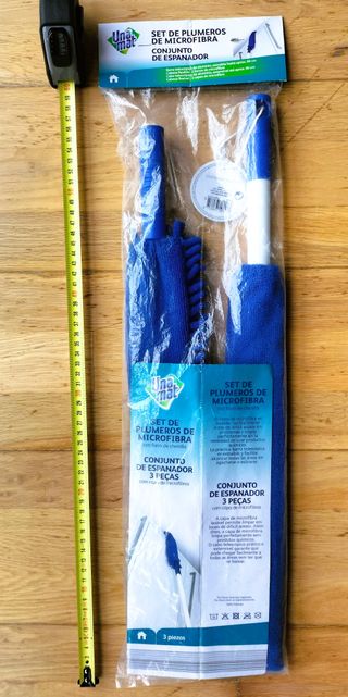 Set Plumeros Microfibra Unamat Azul