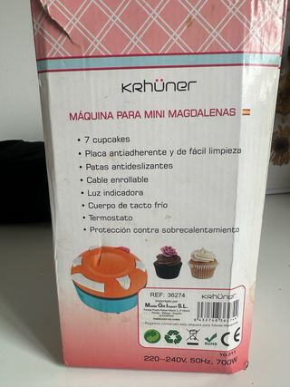 Máquina para hacer mini magdalenas