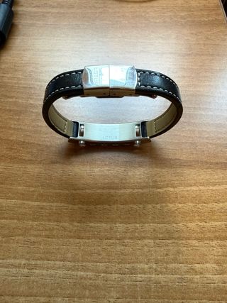 Pulsera Lotus Unisex Plata y Marrón