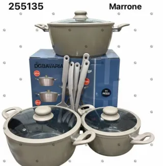 Set Casseruole DGBAVARIA Marrone 11 Pezzi