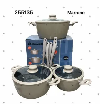 Set Casseruole DGBAVARIA Marrone 11 Pezzi