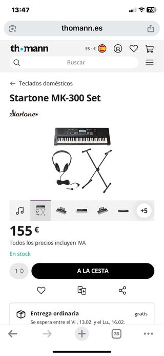 Piano Startone MK-300 Set