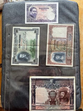 Billetes antiguos españoles 1925