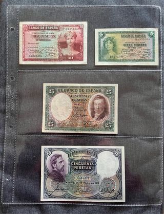 Billetes antiguos españoles 1925