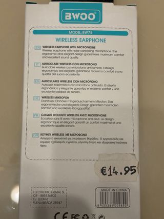 Auricular BWOO Bluetooth Manos Libres Nuevo
