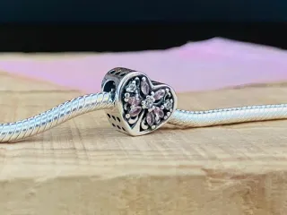 Charm | Corazón Árbol vida Rosa