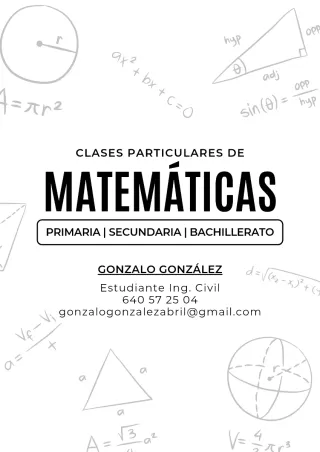 Clases Particulares de Matematicas.