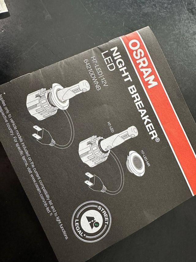 Osram H7 LED NIGHT BREAKER Homologadas