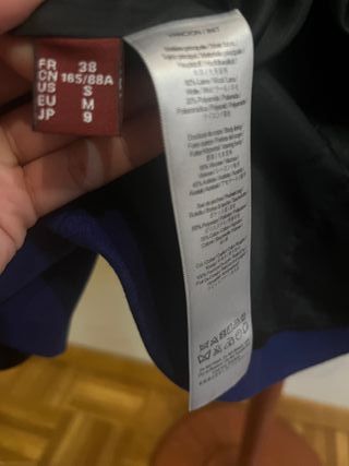 Abrigo azul paño con capucha