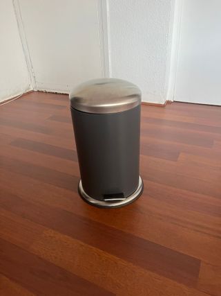 MJÖSA Cubo de basura con pedal, gris oscuro, Ikea