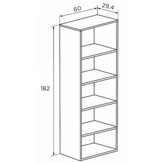 Mueble Juvenil Aiko Marrón/Blanco