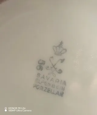 Teiera Vintage Bavaria Elfenbein Porcellana