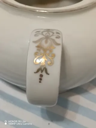 Teiera Vintage Bavaria Elfenbein Porcellana