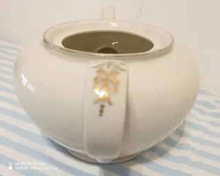 Teiera Vintage Bavaria Elfenbein Porcellana