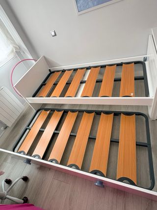 Cama nido blanca 200x100 cm