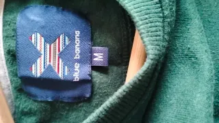 Sudadera Blue Banana verde con estampado