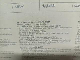 Nattou Cambiador de suave espuma de PU, 50x70 cm