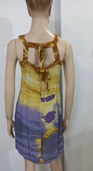 Vestido D'Orsay estampado