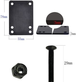 Kit Herramientas Skate T-Tool Riser Pads Tornillos