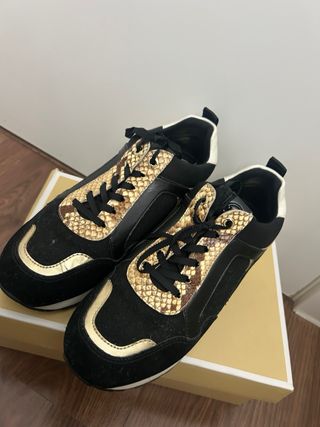 Zapatillas Michael Kors Negro y Dorado