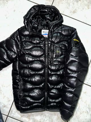 Blauer Giubbotto Nero Lucido Taglia S