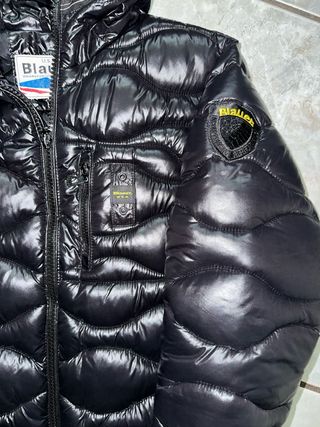 Blauer Giubbotto Nero Lucido Taglia S