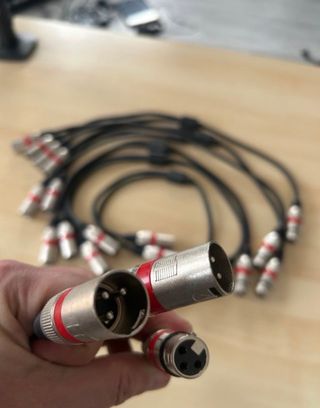 2 UNIDADES de Divisor Y 1 XLR Hembra a 2 XLR Macho