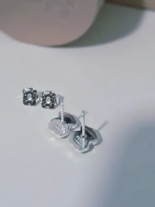 Pendientes Tous Rosa y Plata 10mm.