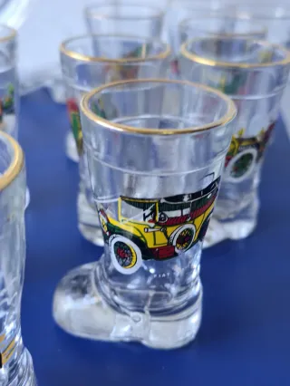 Lotto di 17 Bicchieri Vintage a forma di Stivale