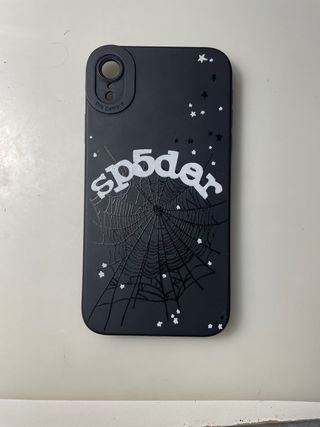 Funda iPhone XR Sp5der Negra Telaraña Estrellas