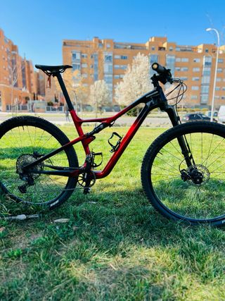 Bicicleta Montaña Cannondale Roja, talla L
