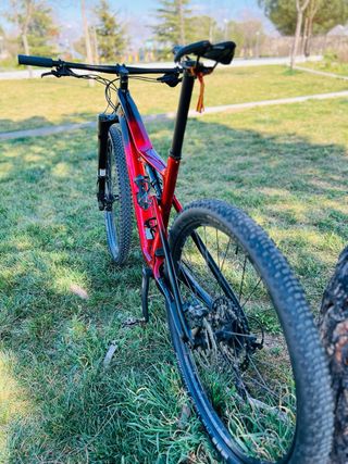 Bicicleta Montaña Cannondale Roja, talla L