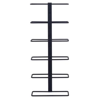 Botellero de pared metal negro