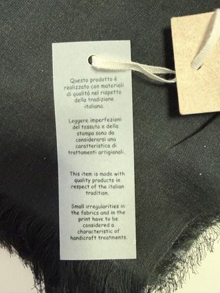 Sciarpa Boy lost con simbolo pace