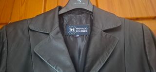 Chaqueta de Piel Negra