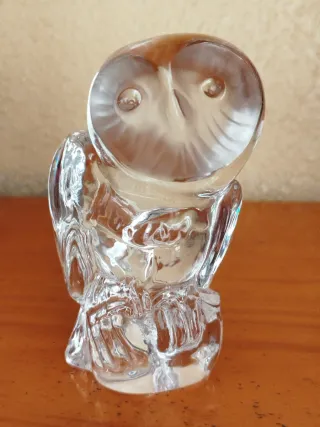 búho de cristal de Daum Francia