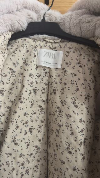 Abrigo pelo Zara niña 3-4 años