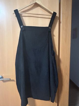 Mono falda pana fina negro talla única