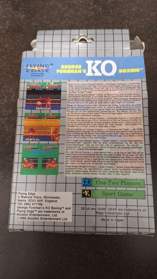 George Foreman's KO Boxing Flying Edge-Game Gear