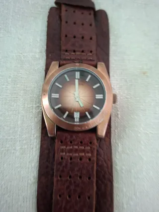 Orologio Fossil Uomo Pelle Marrone Oro