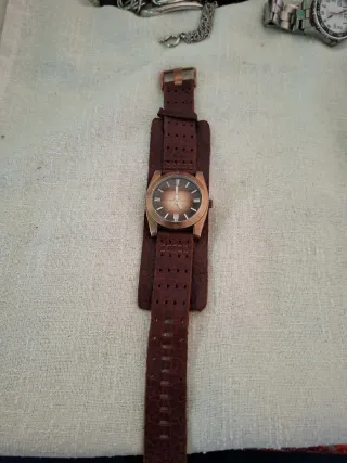 Orologio Fossil Uomo Pelle Marrone Oro