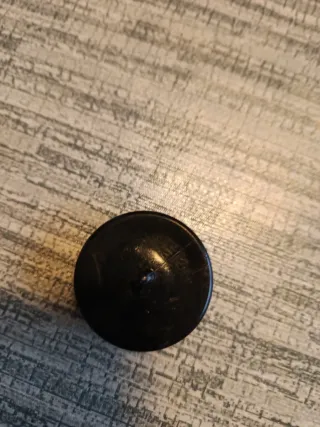 Antiguo Botón de pasta y Azabache