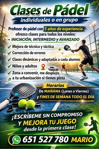 Clases de padel