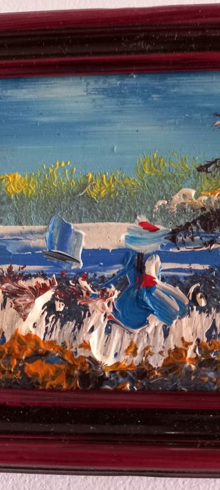 Pequeño cuadro óleo