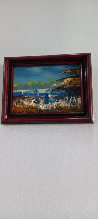 Pequeño cuadro óleo