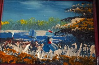 Pequeño cuadro óleo