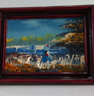 Pequeño cuadro óleo