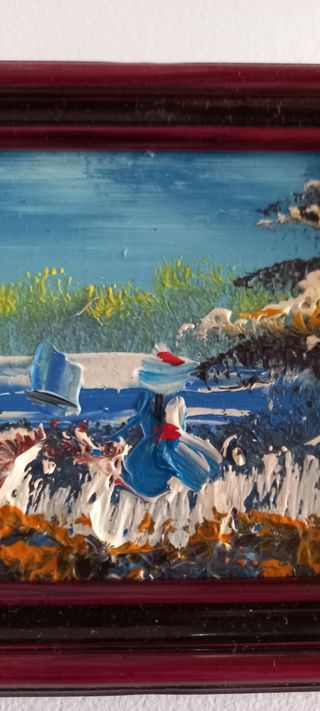 Pequeño cuadro óleo