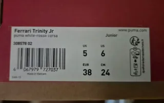 Sapatilhas Puma Ferrari Trinity Jr Novas